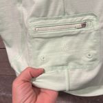 Athleta  Women’s Athletic Pacifica Tee Quarter Zip Green Short Sleeve Shirt Sz M Photo 2