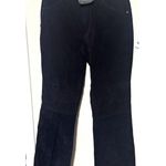 5/7/9 Y2K black suede leather jeans NWT sz 5 straight leg pants NOS 5 Photo 0