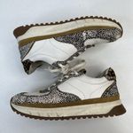 Madewell MWL Size 7.5 Kickoff Trainer Sneaker Leather Calf Hair Lace Up Shoes Photo 3