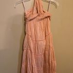 Boston Proper  pink peach maxi halter dress Photo 8