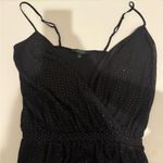 Ralph Lauren Lauren  Black Sequin Stretchy Jumpsuit Surplice Jumpsuit Small Photo 5