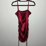 Zaful  Burgundy Red Sexy Date Night Rouched Mini Dress Women's Size 6 Photo 1