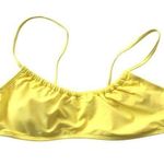 No Boundaries  Bikini Top Adjustable Straps Removable Cups Yellow L Photo 0