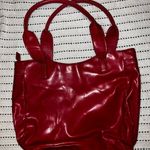 Nine West Vintage Red patent Leather Tote Bag / Purse Photo 1