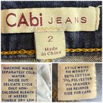 CAbi Women's #916L Galaxy Wash Slim Boot Cut Mid Rise Dark Wash Jeans Size 2 Photo 7