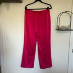 Alice + Olivia Pink Jody High Rise Waist Slit Leg Flare Pants Size 14 Photo 1