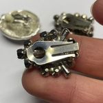 Lot Of 3 Women's Costume Earrings Rhinestone CLIP On Clip Photo 9