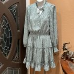 Vine & Love  green patterned dress Photo 1