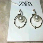 ZARA -  gold earring with pearl Photo 1