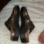 White Mountain Brown Leather Mules for Women Photo 3