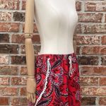 Shosho plus size red paisley print shorts w/ hanging ball tassels / 3X / EUC Photo 9