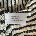 Marine layer Striped Knit V-Neck Swim Cover Up XS/S Navy White Cotton Blend Photo 9