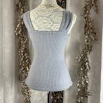 Listicle Women’s M Gray Ribbed Twist Front Sleeveless Top Medium Tank Top Basic Photo 2