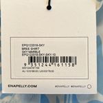 Ena Pelly Sky Marble Bree Women’s Button Up Shirt Photo 6