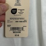 st. john's bay St. John’s Bay Women's Medium White Short Sleeve Crew Neck Essential Tee Shirt Photo 4