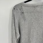 Nation Ltd  anthropologie distressed grey cardigan size xs Photo 5