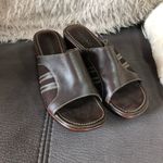 Aerosoles  Brown Leather Mules Size 8.5W Photo 2