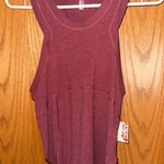 Free People Silver Lining Red Tempo Tank Top Photo 1