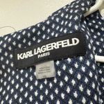 Karl Lagerfeld  blue  and White Polka Dot Dress  Size 12 Photo 7