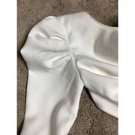 Halston Heritage Halston ivory white puff sleeve dress. Size 0. Retails $320 Photo 5