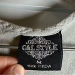 Cal Style Grey Embroidered Front Sleeveless Dress size M Size M Photo 1