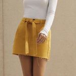 PacSun Mustard Yellow Denim Mini Skirt Photo 0