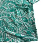 Coolibar UPF 50+ Catalina Beach Teal Green Paisley Hooded Cover Photo 5