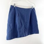 Boden Lucy Textured Mini Skirt Navy Blue 12 Photo 6