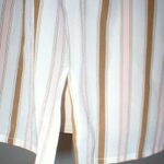 NWT $278 Worth New York Womens 12 Blouse Top Designer Silk Pink Brown White Work Photo 0