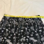 Coldwater Creek Vacation Print Pull On Pants Petite Medium Black White Travel Photo 5