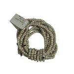 Cream Beaded Layered Boho Stretch Bracelet Western NEW Black Photo 3