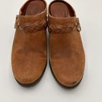 Ariat  Brown Distressed Braided Wedge Slip On Mules Size 9 Photo 6