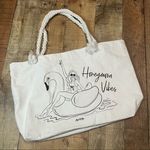 Honeymoon Vibes | Miss to Mrs | White Canvas Nautical Rope Bag Photo 0