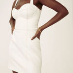 Reformation  Jeans Nikki Bustier Denim Mini Dress Size 8 Photo 0