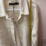 Nanette Lepore NWT  Ivory Jean Jacket US L Photo 7