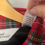 The Vermont Country Store Quilted Plaid Vest Size L Side Pockets wool blend Red Size L Photo 3