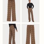 Scotch & Soda  Edie Tailored Wide Leg Drapey Floral Pants Trousers Orange Black Photo 1