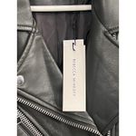 Rebecca Minkoff Olive Green Moto Jacket Size S Faux Vegan Leather Biker Coat NWT Photo 5