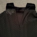 Mare Mare Black Sheer Blouse S Velvet Cuffs Whimsigoth Ethereal Top New Years Photo 2