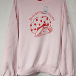 Strawberry shortcake pink sweatshirt size Large women's Photo 0