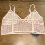 Free People  Pink Lace Bralette with Adjustable Straps Large Photo 2