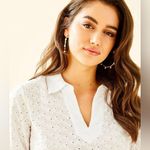 Lilly Pulitzer  Fishy Eyelet Ginger Top Photo 0