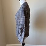 Alpha & Omega  Striped Balloon Sleeve Top Photo 5