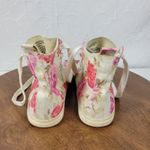 Aeropostale  Women's‎ Sneakers 7 Multi Floral Print Canvas High Round Toe Lace Up Photo 4