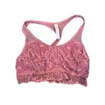 PINK - Victoria's Secret Pink Victoria Secret’s Berry Pink Lace Racerback Bralette Women’s‎ Size XS Photo 5