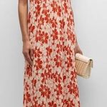 THE GREAT Cascade Dress in Burnt Red Hibiscus Flower Size undefined Photo 0