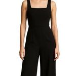 River Island  black cropped pants wide leg jumpsuit romper Sz 10 Medium Photo 0