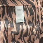 CAbi  Chic 100% Silk Pink and Dark Gray Sleeveless Wrap Top Size Large Photo 7