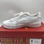 Puma Court Sneaker, White, Women's Casual Low Top Leather Shoes Size 6.5 Photo 9