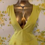 Low V neck swing dress lime size medium Photo 2